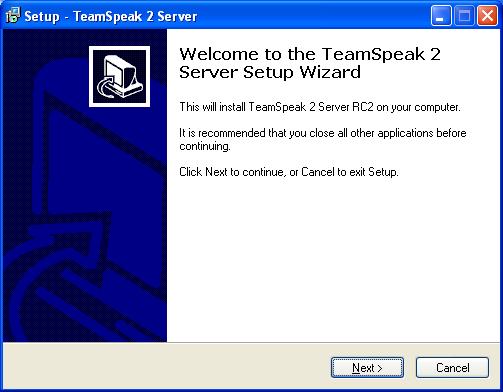Установка TeamSpeak 2 Server